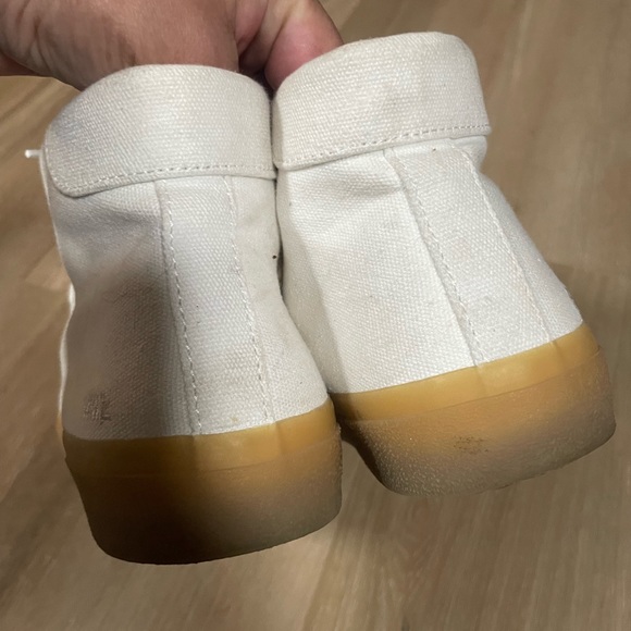 Madewell Sidewalk High-Top Sneakers in Recycled Canvas good condition sz 8 - Picture 5 of 11